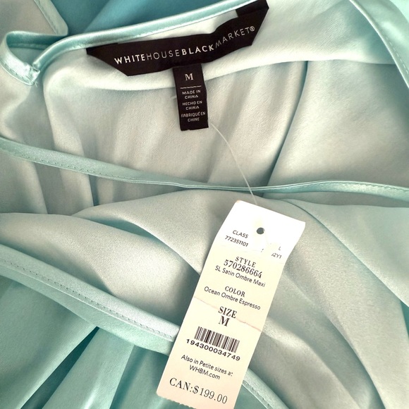 White House Black Market Women’s Dress Ocean ombre Expreso Size M - Picture 9 of 12